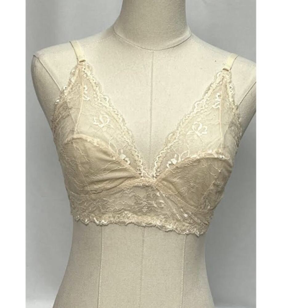 NWT! Pins And Needles‎ Lace Bralette NUDE/CHAIR SIZE-LARGE